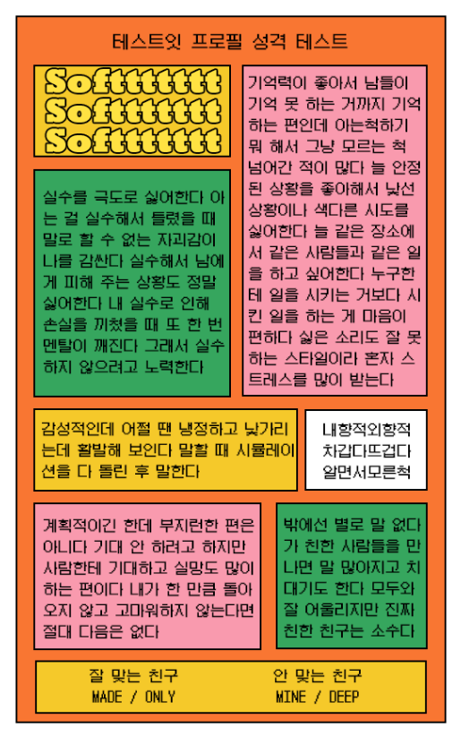 테스트잇 프로필 성격 테스트